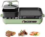 Electric Grill with Hot Pot, 2-in-1