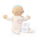 Lulla Doll Baby Sleep Aid - Newborn Soft Doll with Real Life Heartbeat and Breathing Sound Machine, Suitable from Birth, 12hr Continuous Play, Machine Washable, Perfect, Sky