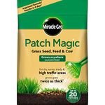 Miracle-Gro Patch Magic Grass Seed, Feed and Coir 1.5kg - 20 patches, Green