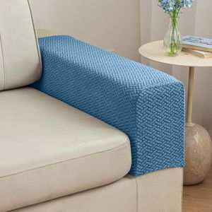 Yoovat Magic Sofa Arm Covers Recliner Couch Armrest Covers Chair Arm Covers Protectors (Texture-Blue,Large (Set of 2))