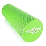 Maximo Fitness Foam Roller - 18" x 6" High Density Exercise Roller for Trigger Point Self Massage, Muscle and Back Roller for Fitness, Physical Therapy, Yoga and Pilates, Gym Equipment, Green