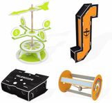 GRSTREE Science kits for kids, STEM Learning Toys DIY Weathervane Periscope Telescope Roller, 4 set Scientific and educational Teaching aids for Primary school Students age 6-12