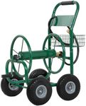 FDW Garden Hose Reel Cart Tools Outdoor Yard Water Truck Heavy DutyWater Planting, Green