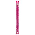 Susan Bates 14-Inch Silvalume Single Point Knitting Needle, 5.5mm, Red