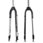 BOLANY Bike Rigid Suspension Forks 1-1/8" Threadless Straight Steerer Universal 26/27.5/29" Disc Brake 9mm QR MTB Front Forks Aluminum Alloy Super-Light Bike Forks