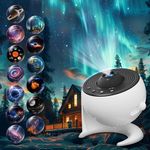 FlyEagle Galaxy 13 in 1 Planetarium Star Night Light Projector, 360° Rotating Space Light with Timer & Focus Knob, HD Lamp for Bedroom Kids Adults Home Decor