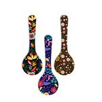 Artvibes Madhubani Art Wooden Wall Hanger For Home | Office | Living Room | Gift | Modern Decoration Items | Kitchen Wall Decor | Home Decor Hanging Items (Wh_5001N), Set Of 3 (Multi 1), 50 Cm