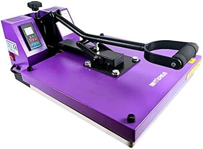 BetterSub Print T-Shirt Machine DIY Digital Industrial Quality Heat Press Machine Clamshell Transfer Sublimation Print Press Machine 15‘’x15''