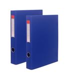 True-Ally Ring Binder File Folder | Office Files for Documents - Durable, Secure, Portable, Efficient, Versatile A4 Document Organization (Pack of 2)