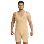 dermawear Men Breezeology Wrestler Full Body Shapewear (B-371_Skin_5XL)