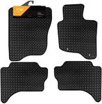FSW - Tailored Car Mats - L200 2006-2015, Double Cab - HEAVY DUTY 3mm Rubber Matting - Anti Slip Mat - Waterproof, Non Slip Car Floor Mat, with Clips & Anti Slip Backing - 4 Rubber Floor Mat Set