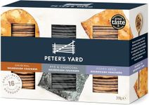 Peter's Yard Sourdough Crackers Selection Box for Cheese, 3 Varieties, Great as a Gift, Premium Quality, High Fibre, All Natural, Poppy Seed, 280 g