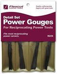 Flexcut Carving Tools, High-Carbon Steel, Detailing Power Gouge Tools, Set of 4 (RG310)