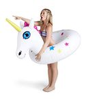 BigMouth Inc Giant Unicorn Pool Float, 4 Feet Tall, Fade Resistant Vinyl, Fun Water Toy