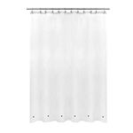 Mrs Awesome Short Shower Curtain Liner with 6 Magnets 72 x 66 inch Frosted Thick PEVA Waterproof Plastic Shower Curtain 72x66, Frost