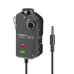 Comica Linkflex.AD2 Microphone Preamp, Audio Mixer with Real-Time Monitor, XLR/ 6.35mm-3.5mm Audio Adapter for iPhone, Ipad, Mac/PC, Smartphone, and DSLR Cameras