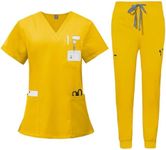 VIAOLI Scrubs for Women V-neck Scru