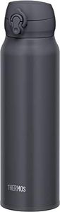 Thermos JNL-756 SMB Vacuum Insulated Portable Mug, 25.6 fl oz (750 ml), Smoke Black, Easy to Clean and Easy to Clean with Opening, Stainless Steel Bottle, Hot and Cold