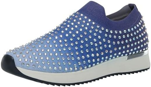 Kenneth Cole REACTION Women's Cameron Sneaker, Blue Ombre Knit, 5 US