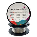 Kukensamy Nichrome 80 wire 100Feet Spool Electrical Resistance Wire 20G 22G 24G 26G 28G 30G 32G 34G 36G 38G DIY tool (28G)