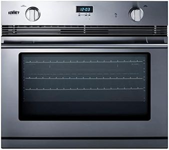 Summit Appliance SGWOGD30 30" Stainless Steel Gas Wall Oven w/ LP Conversion Kit Included, Electronic Ignition, Large Window, and Adjustable Shelves