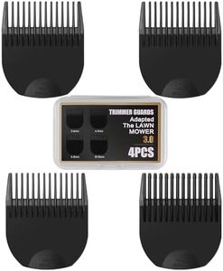 4 Professional Trimmer Guards Cutting Guides for Manscaped The Lawn Mower 3.0, Lengths from 1/8" to 1/2", Replacement Guards Combs Attachment Fit for Manscaped Lawnmower 3.0 with Organizer