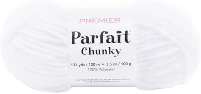 Premier Yarns Parfait Chunky Yarn - White 100g - Color: White