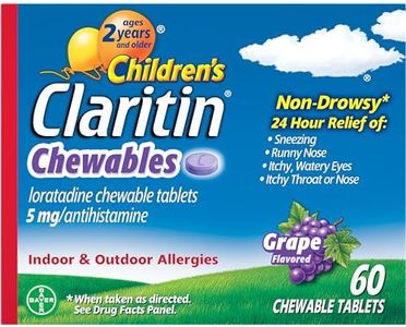 Children's Claritin Chewables 24 HR Children Allergy Medicine, Grape, 60 Count