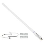 HYS 868Mhz LoRa Antenna Fiberglass 5.8 dBi Helium Antenna with 2 U-shaped Mount Clamping for RAK Nebra Bobcat Sensecap MNTD Linxdot HNT Helium Hotspot Miner SyncroBit LoraWan Gateway Module Repeater