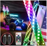 2pcs 4FT LED Whip Lights with Sprin
