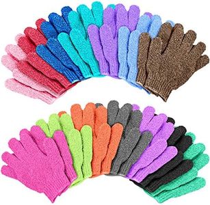 Duufin 14 pairs Exfoliating Gloves Body Scrubber Shower Bath Scrub Gloves Bath Mitt Scrubbing Glove for Shower, Spa, Massage and Body Scrubs, Dead Skin Cell Remover