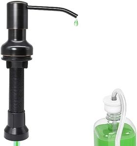 Kitchen Sink Soap Dispenser Oil Rubbed Bronze with 47" Extension Tube Kit and 17 Oz Bottle, Under Sink Countertop Dish Soap Dispenser Pump