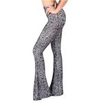 SATINA High Waisted Wide Leg Pants for Women | Women’s Palazzo Pants | Flared Leggings in Regular & Plus Sizes | 10 Colors