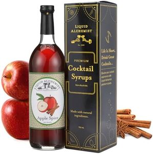 Liquid Alchemist Apple Spice Syrup for Cocktails - Real Ingredients Make our Apple Syrup for Drinks Perfect for a Fall Themed Old Fashioned Mix with a Hint of Apple Flavor - Apple Crisp Syrup (25 oz)