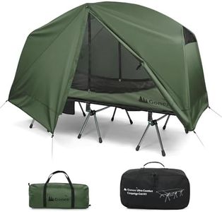 Gonex Camping Tent Cot for Adults, 1-Person Off-Ground Folding Portable Easy Set-up Tent Cot Combo for Hiking, Backpacking, Car & Motorcycle Camping(31.5" W X 78.7" L)-Army Green