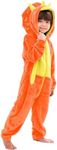 LOLANTA Kids Hooded Fleece Dinosaur Romper Jumpsuit Animal Onesie Boys Girls Dress Up Halloween Cosplay Costume (2-3 T)