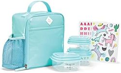 Fit+Fresh DIY Sticker Insulated Lunch Box, Lunch Box - Lunch Bag, Lunch Box for Girls, Lunch Box for Boys, Lunchboxes