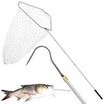 Cagaloi 71-Inch Extended Telescopic Hook Rod Fishing Gaff Fish Gaff for Flounder Gig, Fish Spear, Fishing Net, Fishing Pole Set - Must-Have Fishing Gear