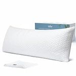 Shredded Memory Foam Full Body Pillow – Cooling Huggable Long Pillow for Body Relief - with Soft Zippered Washable Cover，20 x 54 inches (137x50cm)