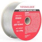 YESWELDER Silicon Aluminum Welding Wire ER4043 .035-Diameter, 1-Pound Spool