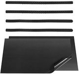 DanziX 4 Pcs Black Oven Shelf Silicone Rack Guard Protector + 2 Pcs Non Stick Oven Liners Mat for Keeping Oven Clean and Protecting Against Burns and Scars