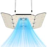 VIVOSUN AeroLight Wing AW400SE, LED Grow Light 400W with Integrated Circulation Fan, App Compatible, Used with Growhub Controller E42A/E25 to Achieve More Functions for 4 x 4/5 x 5 ft Grow Tent