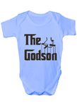 Print4U The Godson Funny Babygrow Babies Gift Boys Vest Babies Clothing, 3-6 Months, Blue