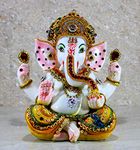 eSplanade Resin Ganesh Ganesha Ganpati Murti Idol Statue Sculpture | Pooja Idols | Home Decor (815AJ)