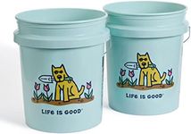 LIFE IS GOOD Rocket's Garden 5 Gallon Bucket, 2 Pack, BPA-Free