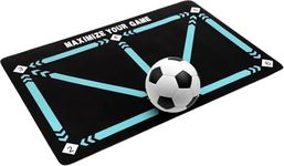 Football Training Mat - Non- Slip Soccer Training Mat - Football Mastery Mat for improving Dribbling, Ball control Size 60 x 90cm - football training equipment Adult Kids Indoors