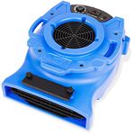 B-Air VENTLO-25 1/4 HP Low Profile Air Mover Carpet Dryer Floor Fan for Home Retail Plumbing Water Damage Restoration Blue