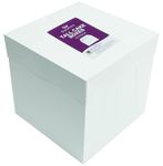 Culpitt 12" White Tall Cake Box, Pack Of 10, 304 X 304 X 304mm (12 X 12 X 12''), Ideal for Transporting Celebration Cakes, Wedding Cakes, Tall Cakes, Decorated Birthday Cakes, Tall Cake Boxes