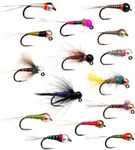 Outdoor Planet 36 Producing Tungsten Perdigon and Nymphs Fly Fishing Flies Assortment | Trout, Bass, Grayling Fishing Lure Set