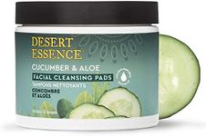 Cucumber & Aloe Cleansing Pads Desert Essence 50 pads Container